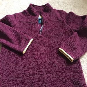 Pullover fleece half zip